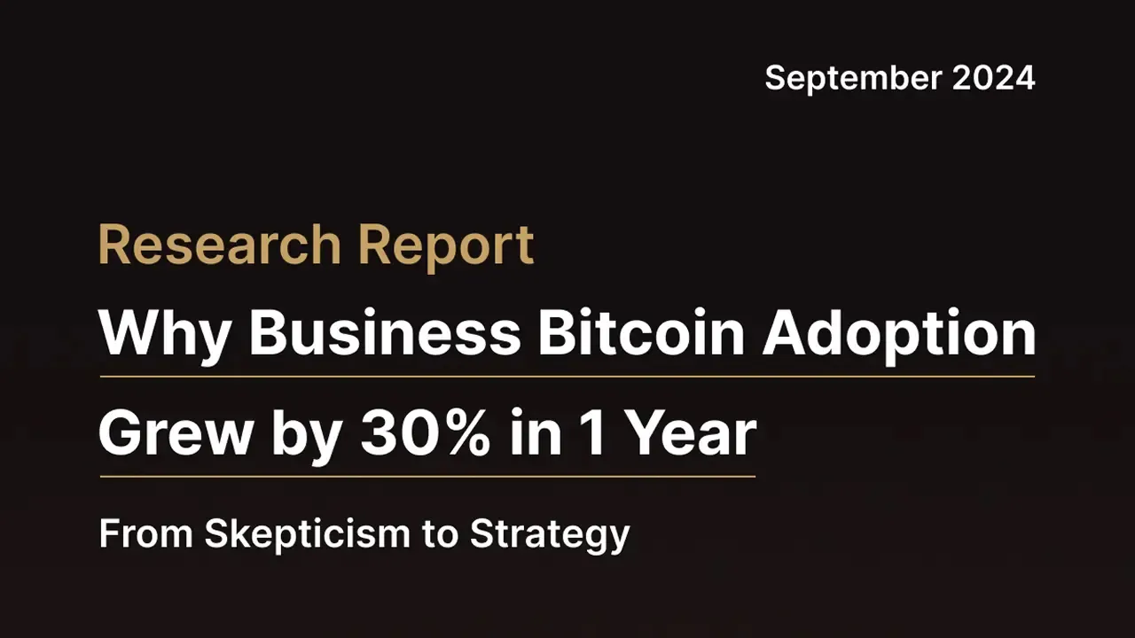 Why Business Bitcoin Adoption Grew by 30% in 1 Year