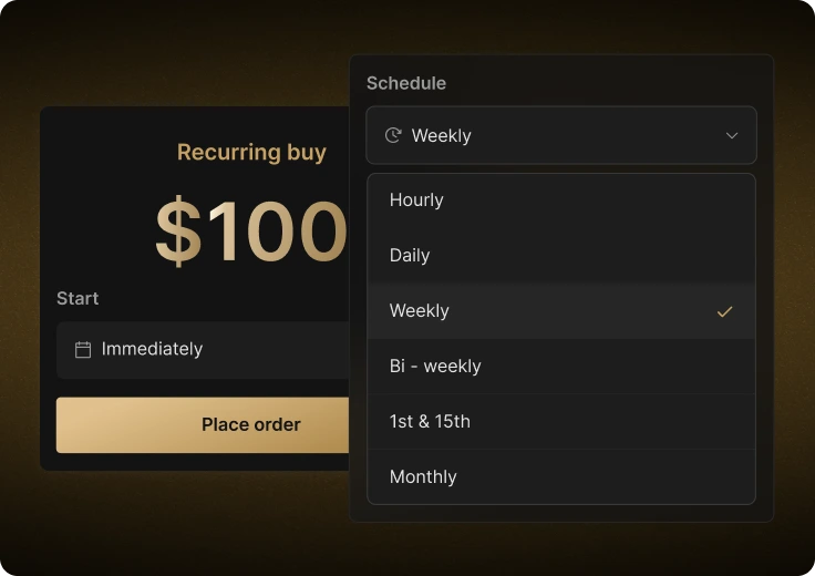 Bitcoin investment ui